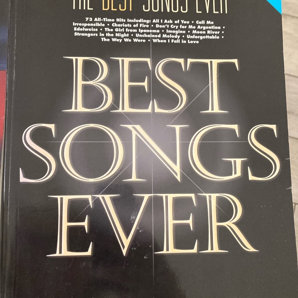 Best Songs Ever Music Book